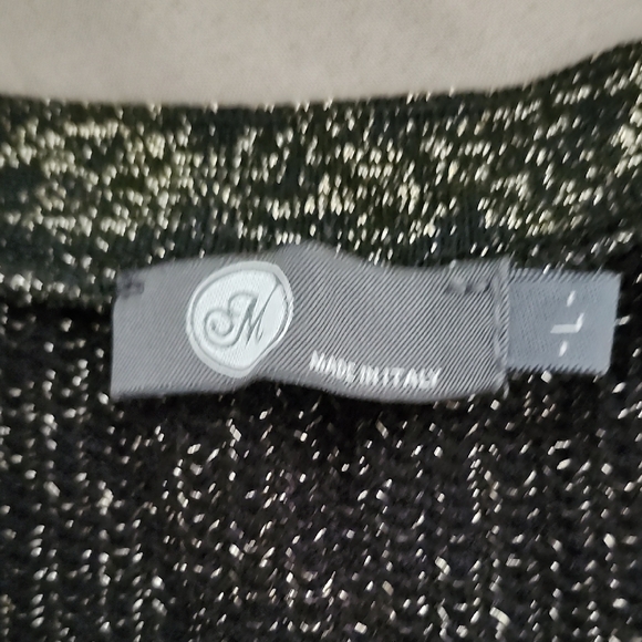 JM Collection Gray Ribbed Long Sleeve V-Neck Cocktail Dress - Picture 2 of 3